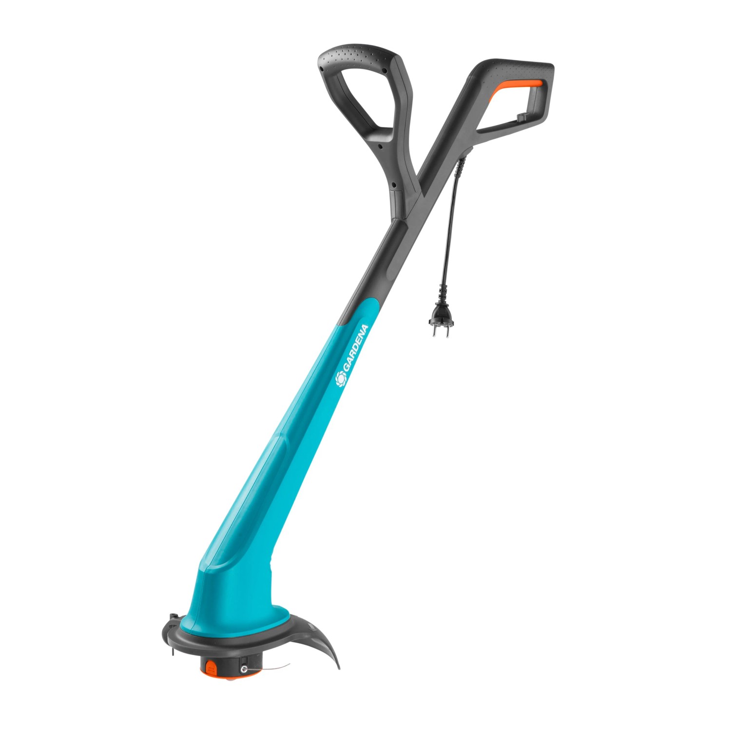 Gardena Elektro-Rasentrimmer SmallCut 300/23 in Türkis und Grau. Rasentrimmer für Rasenkanten und kleine Flächen.