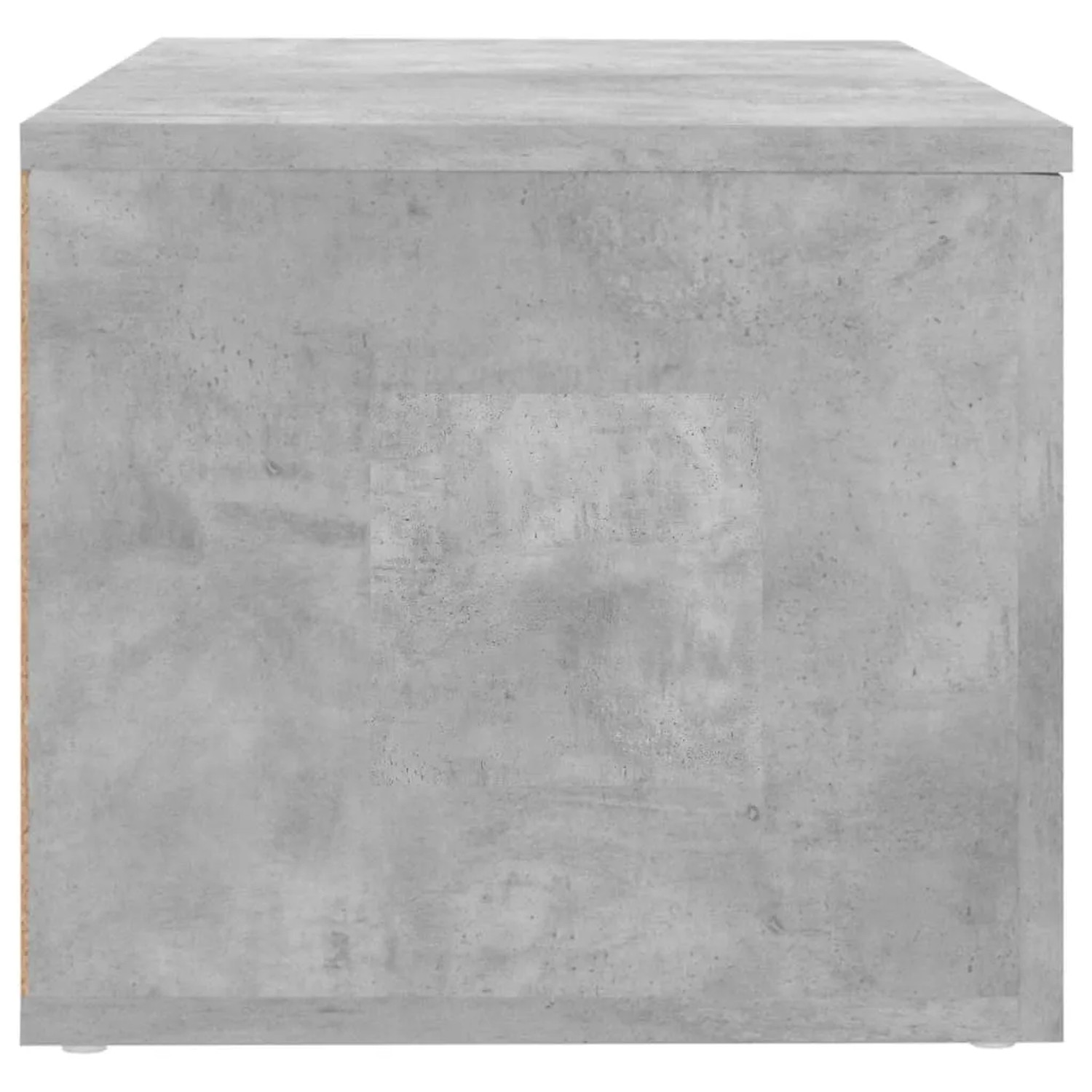 VidaXL TV-Schrank, Betongrau, 80x34x30 cm, Holzwerkstoff. Wohnwand mit 3 Schubladen.