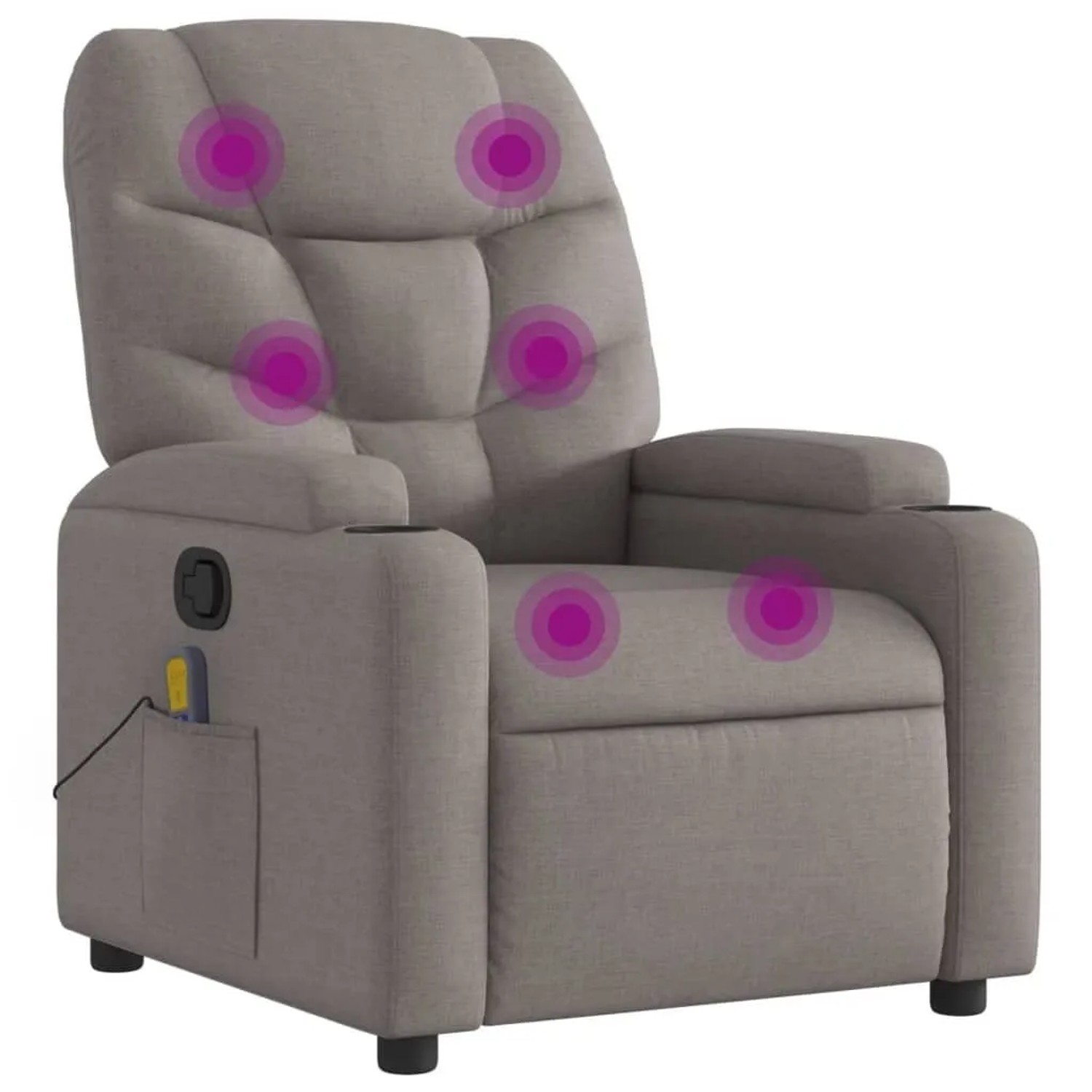 vidaXL Massagesessel Taupe Stoff 372461 günstig online kaufen