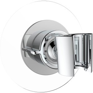 Wenko Duschkopfhalter 360° Chrom, zur Wandmontage ohne Bohren.