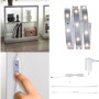 Paulmann MaxLED 250 LED Strip Regal Set, 1m, Weiß, mit beleuchtetem Regal und Zubehör.