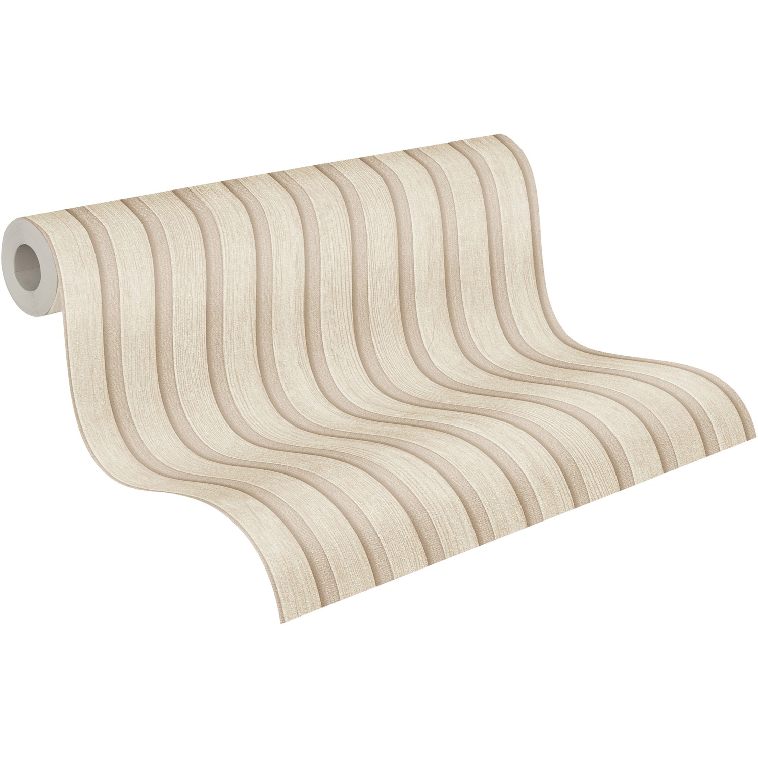 Bricoflor Akustikpaneele Tapete Creme Beige Ideal für Schlafzimmer und Büro günstig online kaufen