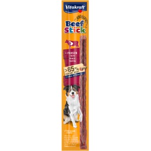 Vitakraft Beef Stick Pansen für Hunde, herzhafter Kaustick mit hohem Fleischanteil.