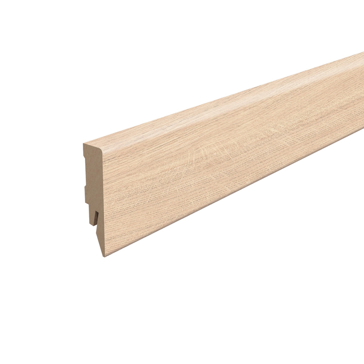 Egger Sockelleiste L605 Kubisch für Fußboden Melba 6 cm Eiche Beige günstig online kaufen