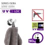 Wenko Wandhaken Duo Isera, silber matt, mit Handtuch und UV-Loc® Befestigungssystem.