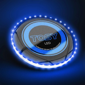 Blaue Xtrem Tosy Ultimate Disc LED für Spiel & Spaß im Freien.