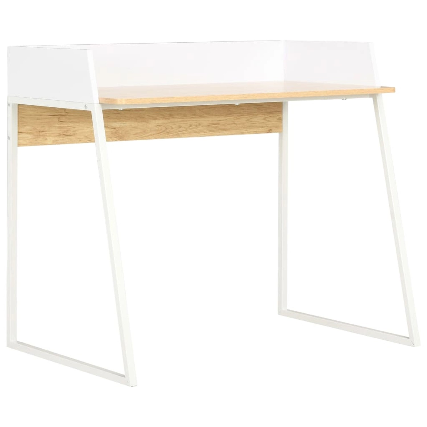 vidaXL Schreibtisch Weiß und Eiche 90x60x88 cm 20265