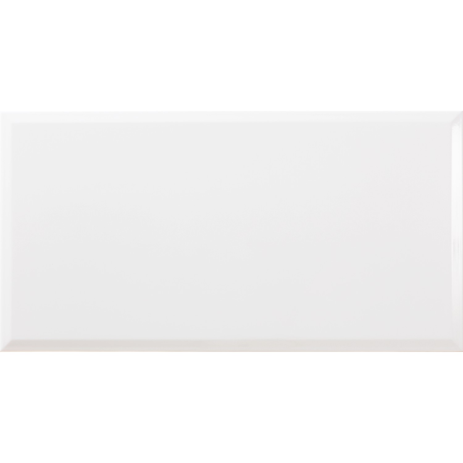 Wandfliese Facette Metro Weiß glänzend 31,6 cm x 60 cm