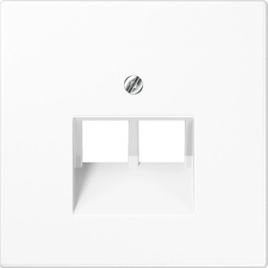 Jung UAE-Abdeckung LS990 Alpinweiß für Telefondosen.