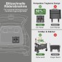 Sekey Bollerwagen XXL: Faltbar, grau, 150L. Kompakt im Auto, Räder abnehmbar, extra groß.