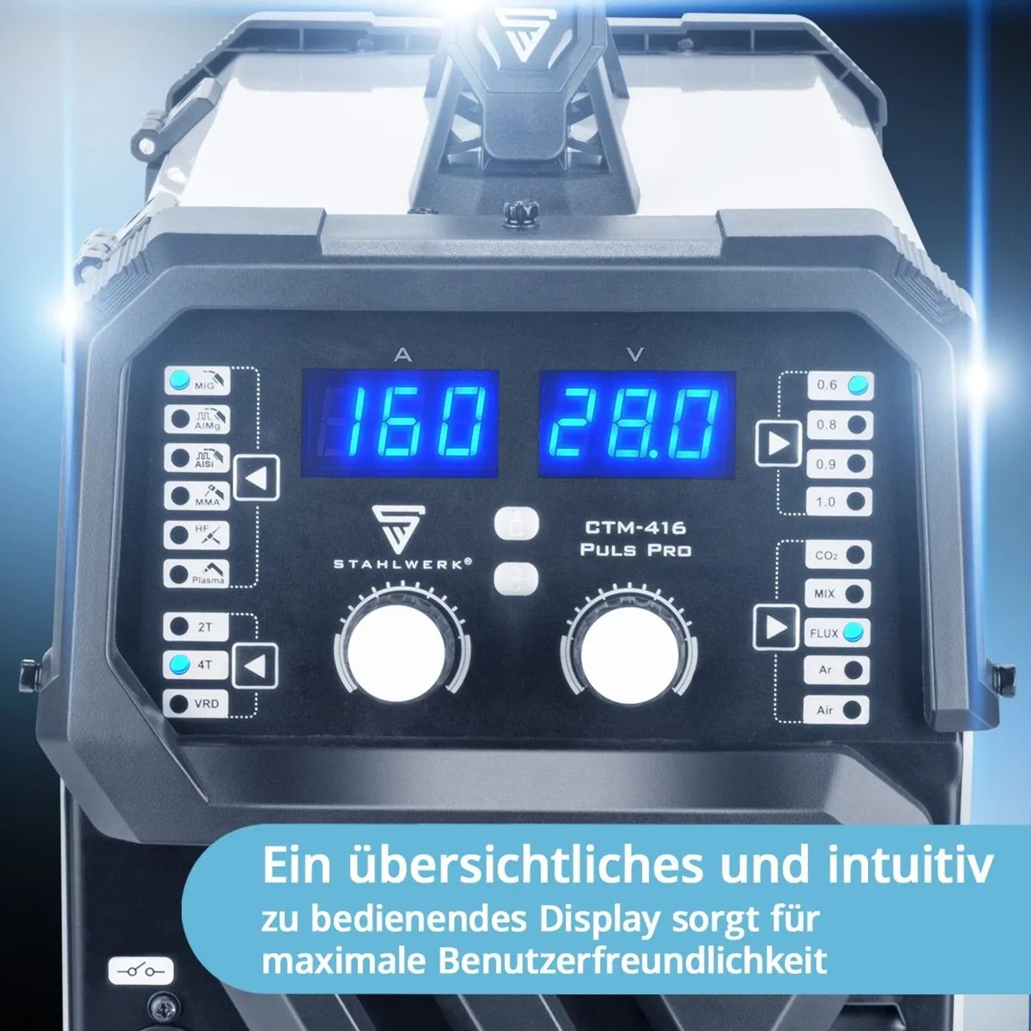 STAHLWERK Kombi Schweißgerät CTM-416 PULS Pro Vollausstattung 6 in 1 160 A_5