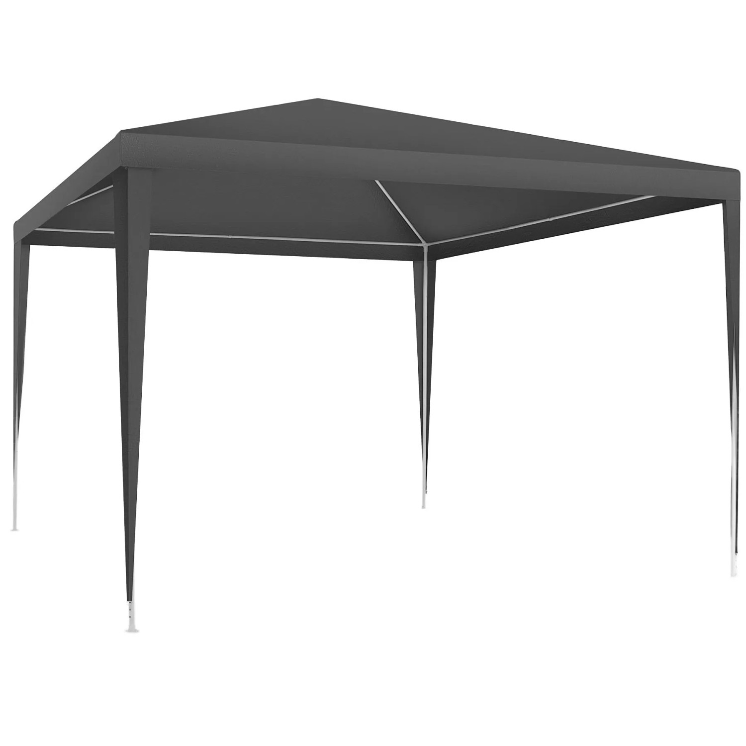 Tectake Pavillon Farah 3 x 3 M Im Stecksystem  300 x 300 x 250 cm Grau