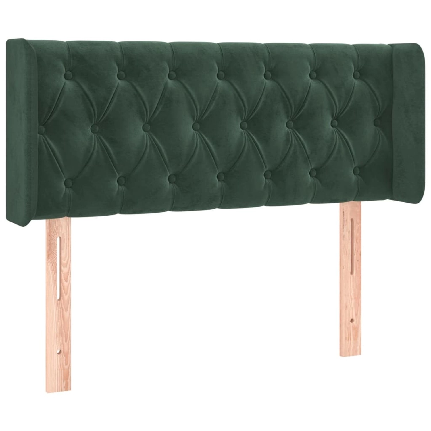 vidaXL LED Kopfteil Dunkelgrün 103x16x78/88 cm Samt 3123617