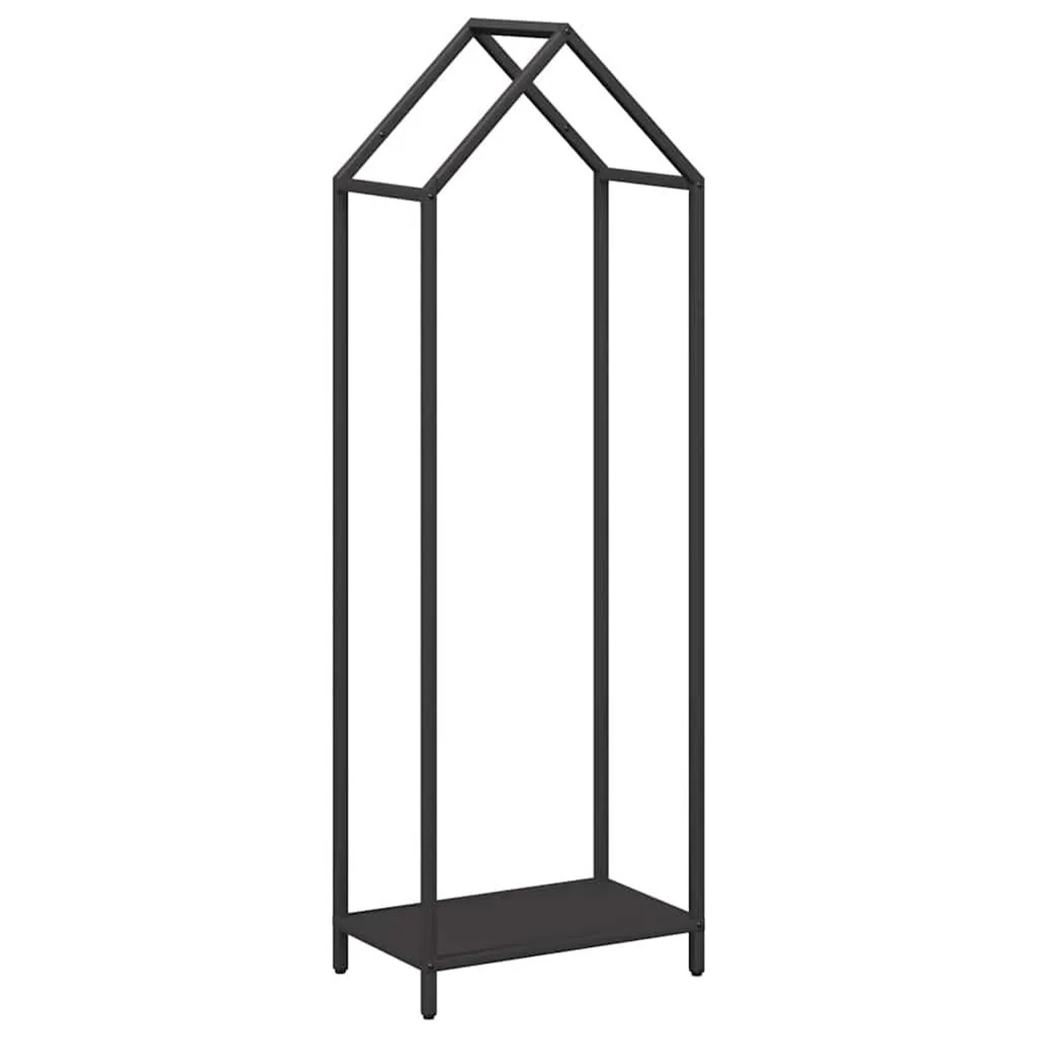 vidaXL Brennholzregal Schwarz 40x25x120 cm Kaltgewalzter Stahl 864299