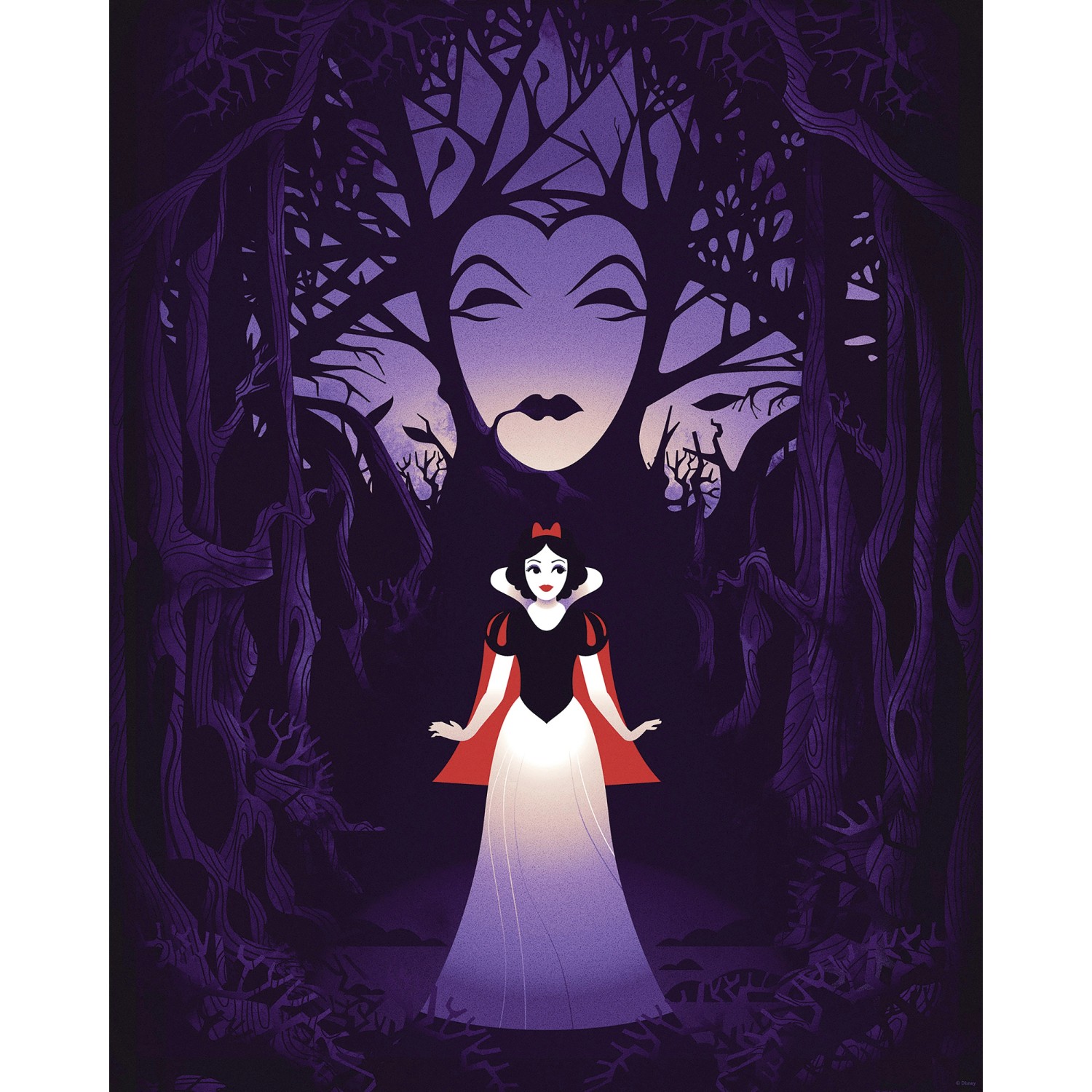 Komar Wandbild Disney Snow White Evil Queen 40 cm x 50 cm Lila günstig online kaufen
