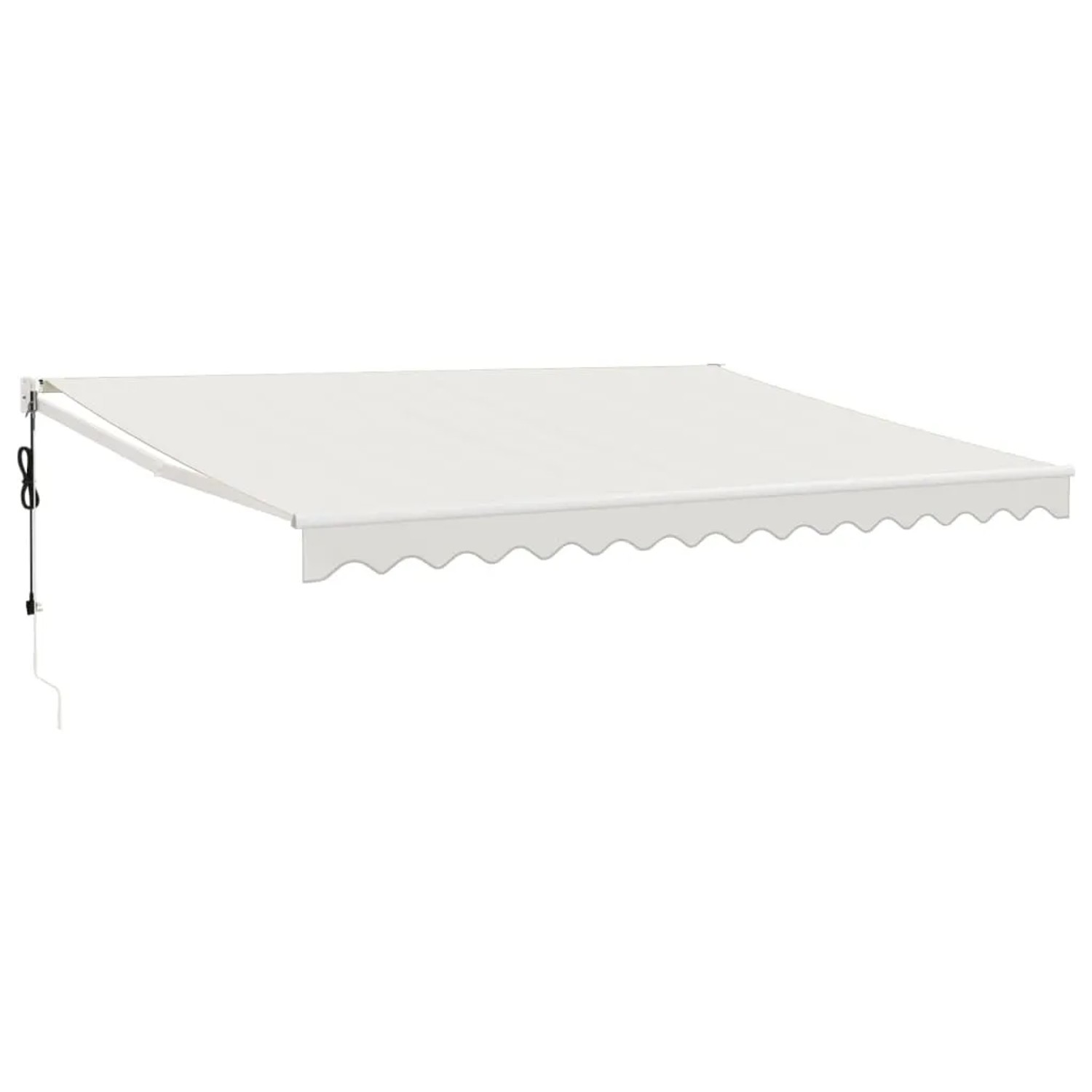 Furnicato Elektrische Markise Mit Kurbel Creme 4x3 M
