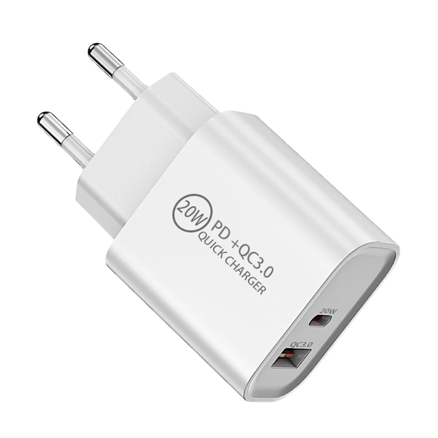 SOTECH USB A USB C Netzteil 20W Quick Charge 3 Weiß