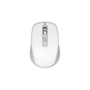 Weiße Hama Multi-Device-Maus WM-450 mit 7 Tasten, kabellos per Funk/Bluetooth für Computer & Multimedia.