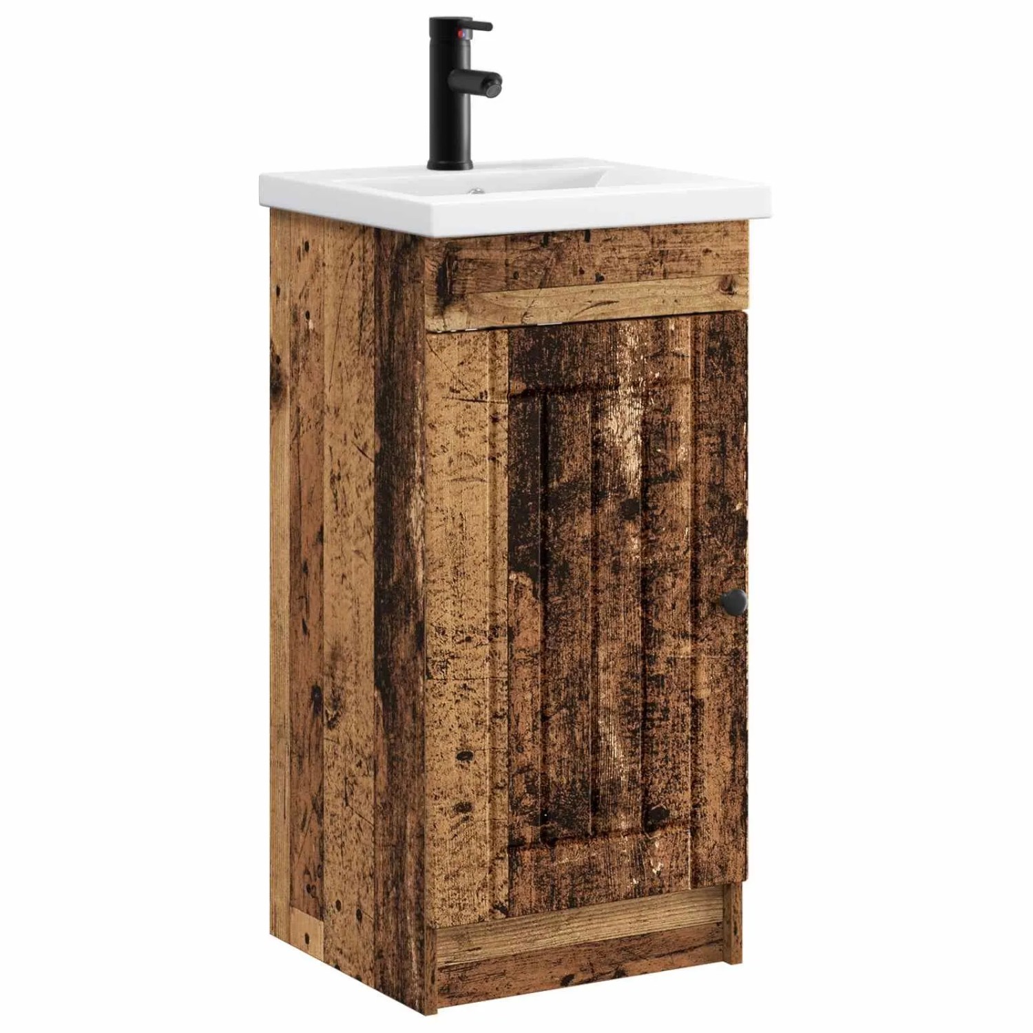 vidaXL Badezimmerschrank mit Waschbecken Altholz 42 x 40 x 84,5 cm 890032