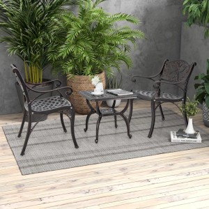 Costway Beistelltisch Wetterfest 53 x 53 x 48 cm Balkontisch