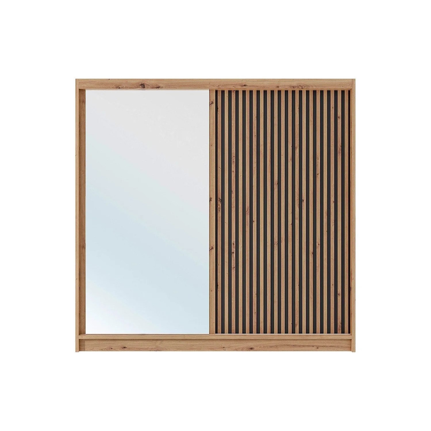 Vente-unique Kleiderschrank Calowi Naturfarben Hell 203 cm