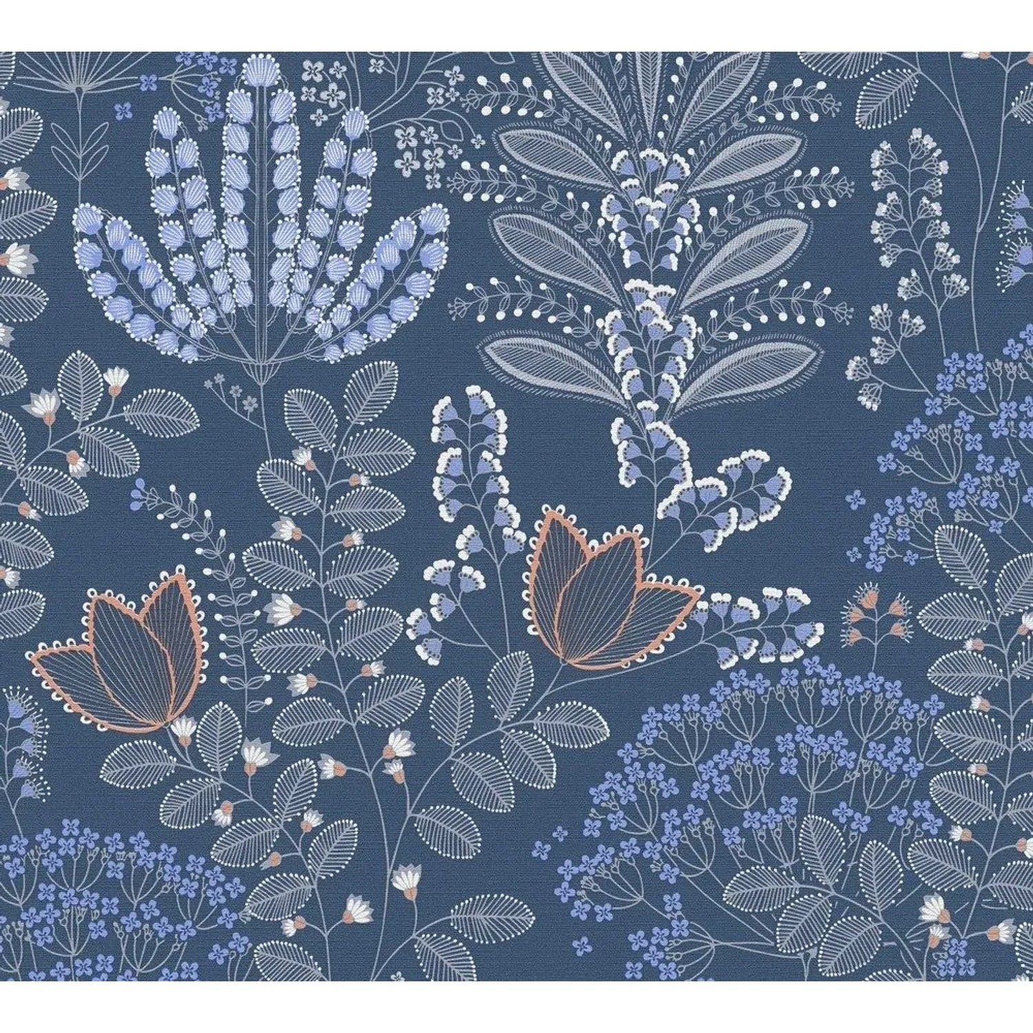 Tadessi Tapete Floral M1-No.10965 Vliestapete in Weiß