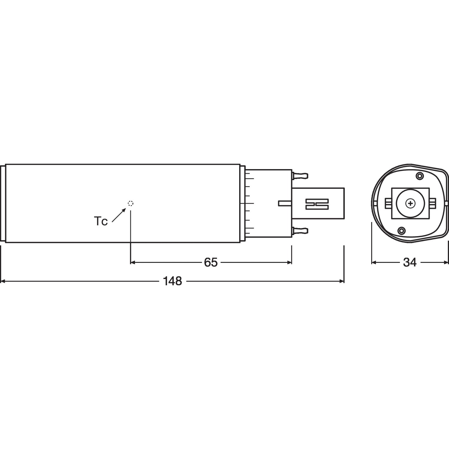 Osram LED-Leuchtmittel G24d-2 Röhrenform 7 W 770 Lm 14,8 X 3,4 Cm (H X ...