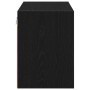 vidaXL Garagen-Wandschrank, schwarz, aus Holzwerkstoff. Werkzeugschrank zur Wandmontage.