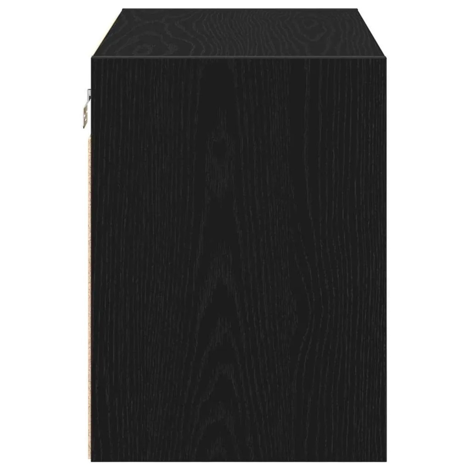 vidaXL Garagen-Wandschrank, schwarz, aus Holzwerkstoff. Werkzeugschrank zur Wandmontage.