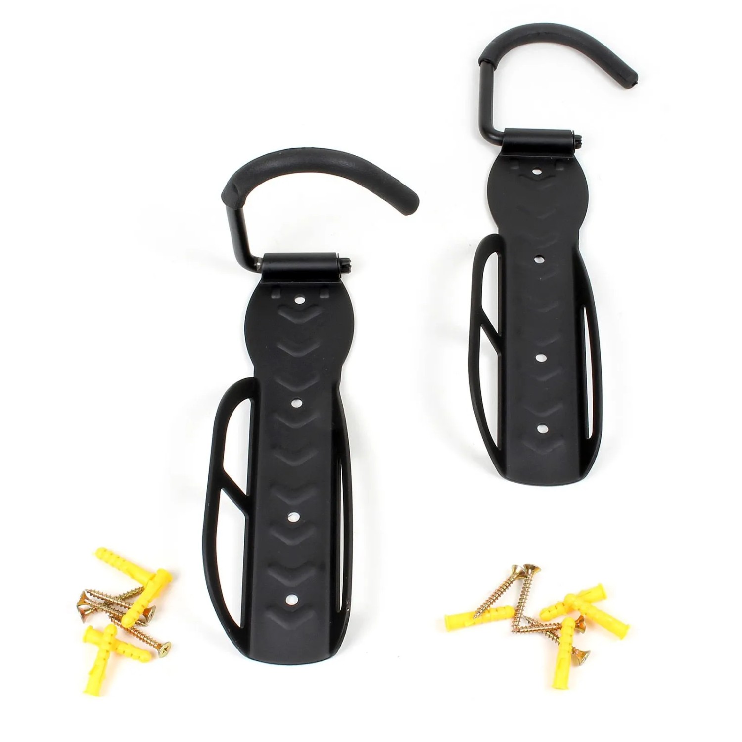 Wiltec Fahrradwandhalter 2er Set Fahrräder E-Bike MTB Wand Haken Fahrradhalter