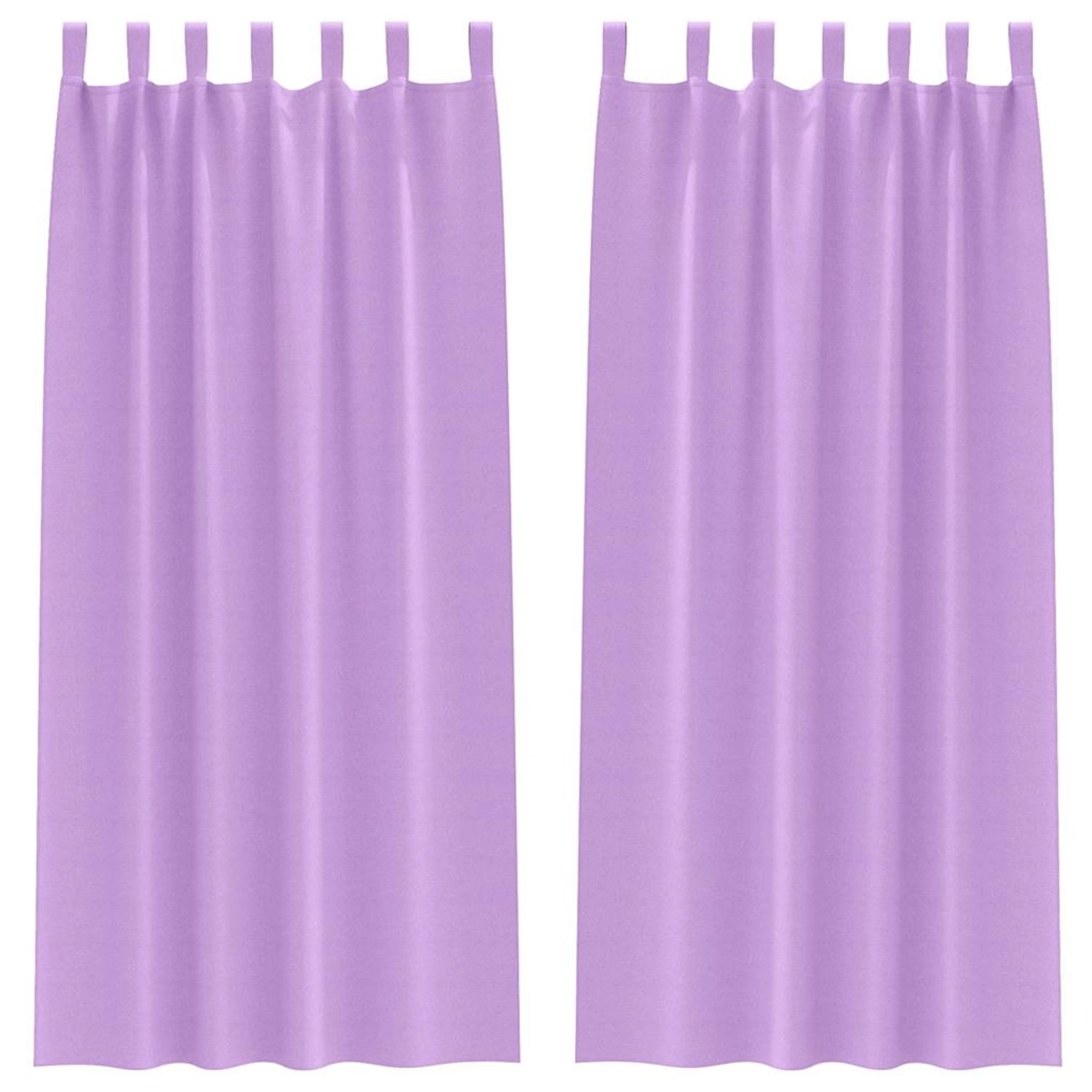 vidaXL Verdunkelungs-Vorhänge mit Ringen Lila Polyester 4107602 günstig online kaufen