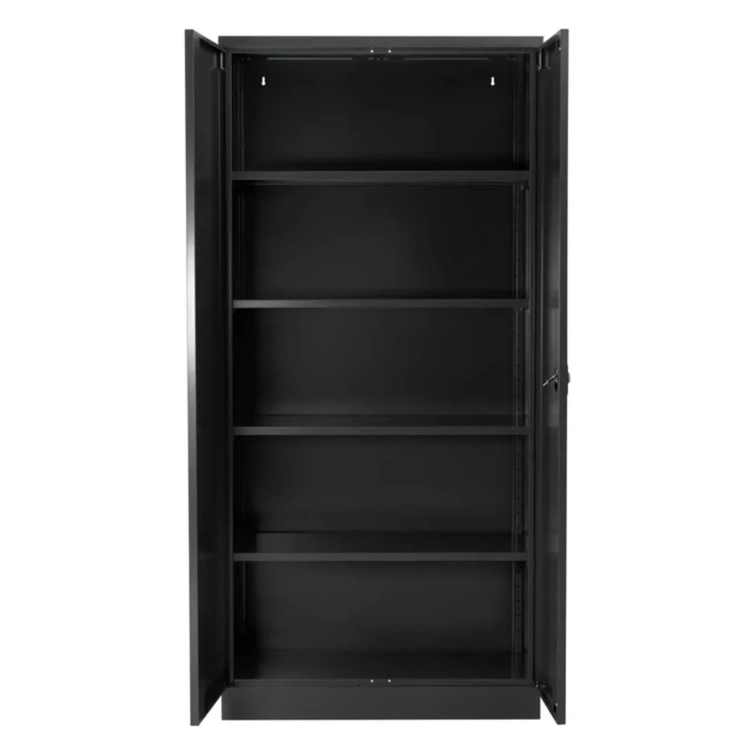 PROREGAL Stahlschrank Bee 6 Fachböden HxBxT 195 x 92 x 42 cm Pulverbeschichtetes Fachbodenmaterial Anthrazit & Anthrazit
