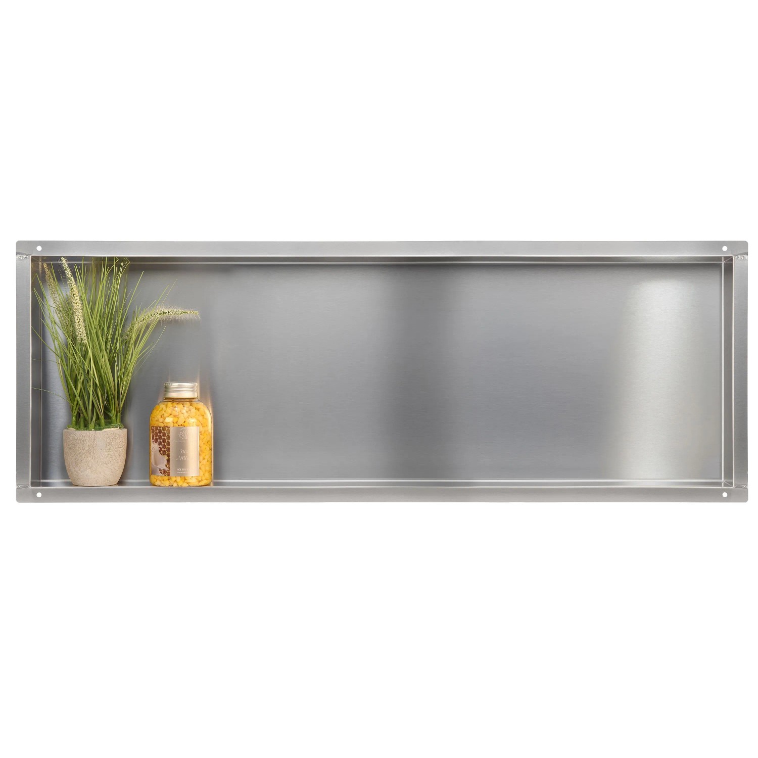 KOLMAN Wandnische 30 x 90 x 10 cm Silber