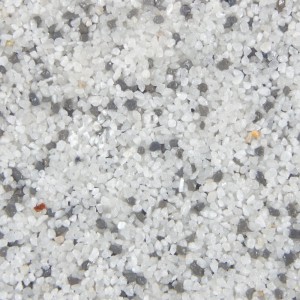 Terralith Buntsteinputz Mosaikputz 2mm 14 kg BSP100 Weiss Grau