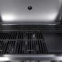 El Fuego Gasgrill Detroit mit offener Edelstahlhaube, Grillrost und Grillplatte aus Gusseisen.