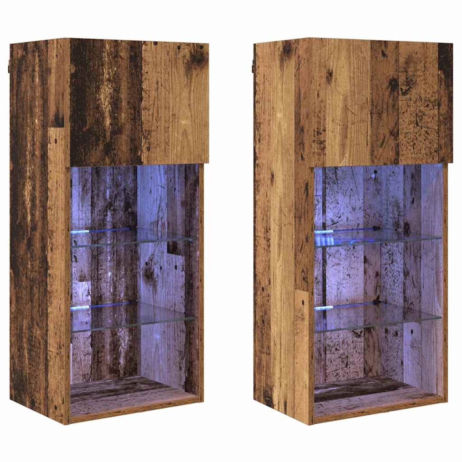 vidaXL Wandmontierte TV-Schränke 2 Stk Altholz 40,5 x 30 x 90 cm 882955 günstig online kaufen