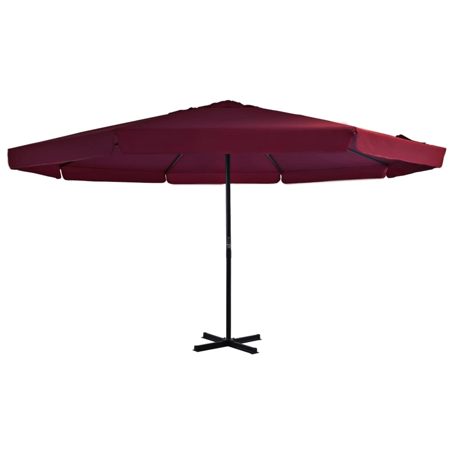 furnicato Sonnenschirm mit Aluminium-Mast 500 cm Bordeauxrot günstig online kaufen