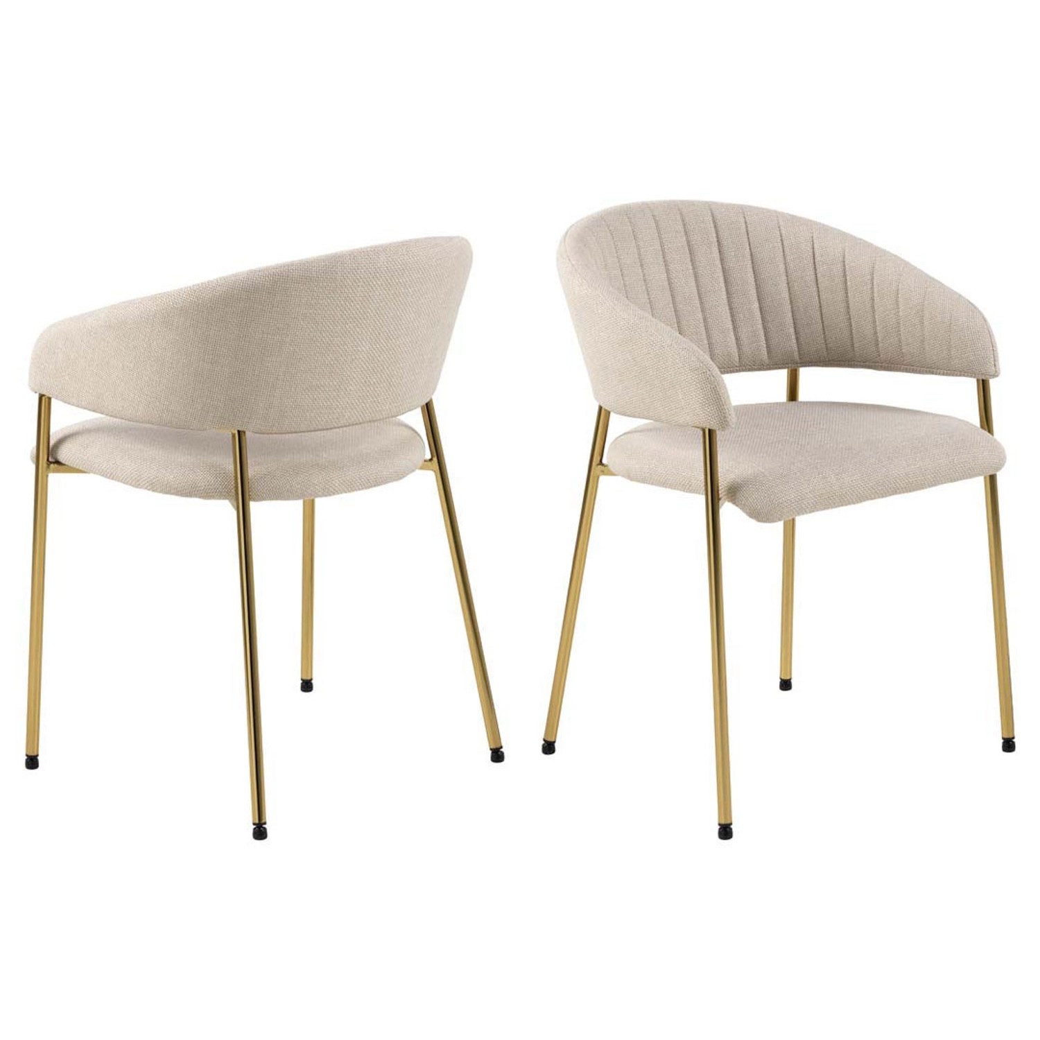 ebuy24 Ann Esszimmerstuhl mit Armlehne Beige günstig online kaufen