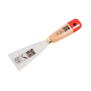 LUX Spachtel, 6 cm breit, rostfreies Blatt, Holzgriff, für Maurer- und Fliesenarbeiten.