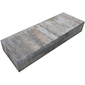 EHL Blockstufe Muschelkalk-Nuanciert, 100x35x15 cm, aus Beton für den Garten.