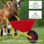 TRUTZHOLM Kinderschubkarre Traglast 40 kg 20L Kunststoffwanne Vollgummirad Rot_6