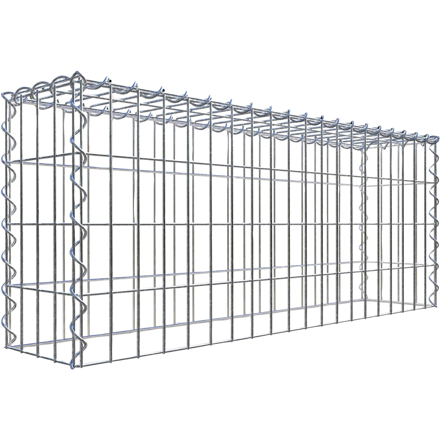 Gabiona Gabione-Anbaukorb Typ 3 40 x 100 x 20 cm Maschenw 5 x 10 cm