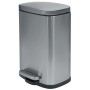 Spirella Kosmetikeimer Akira, 12 l, Edelstahl mit Pedal und Inneneimer.