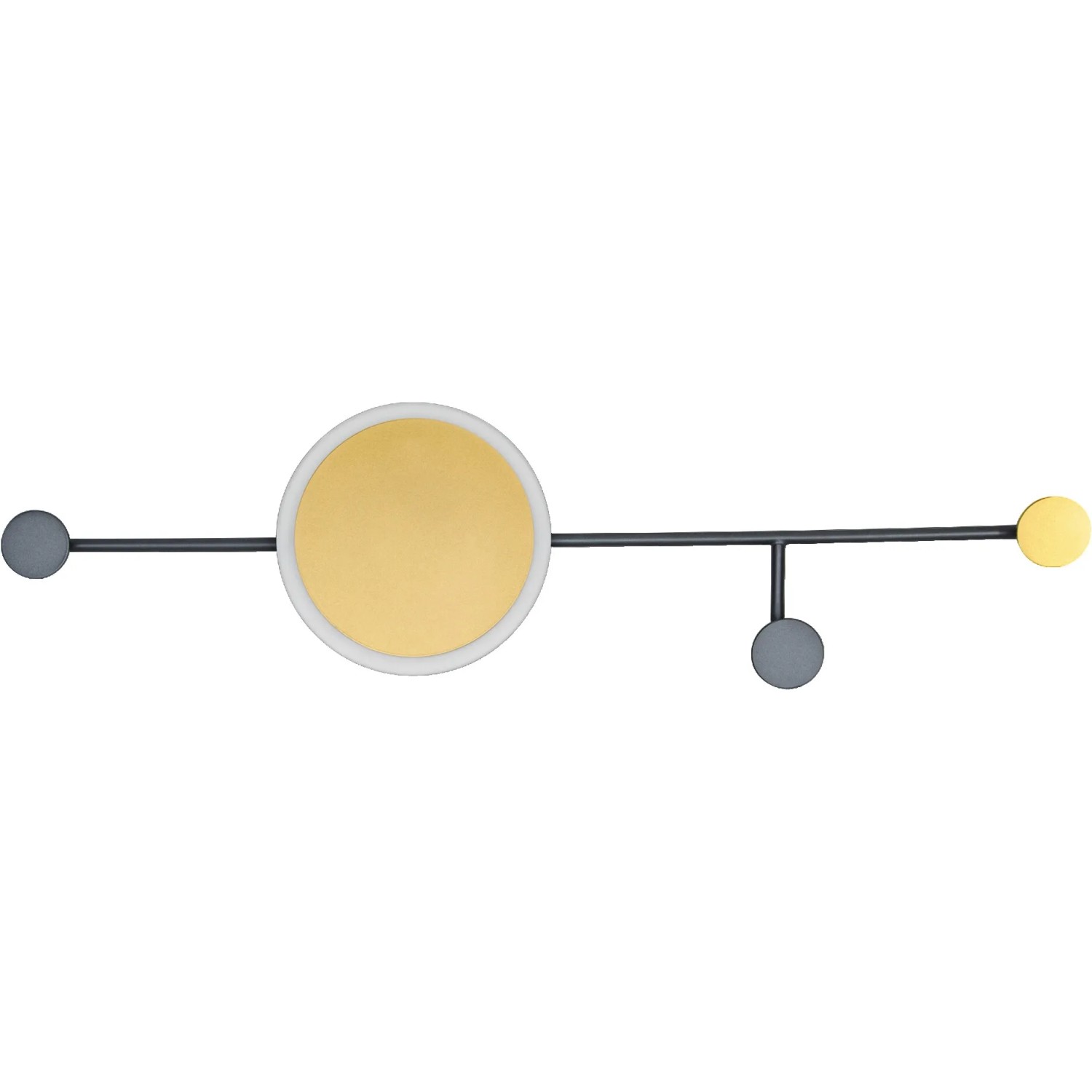 Graue Ledvance Wandlampe Decor Perchero (77 cm) mit Kleiderhaken und indirektem Licht.