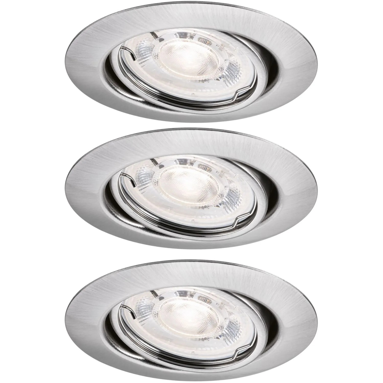 Paulmann LED EBL Base 3er-Set 3x400,m 3x4 W 2700 K Eisen