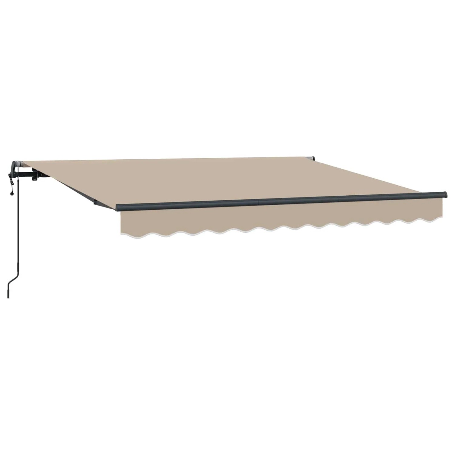 vidaXL Einziehbare Markise Beige 350 x 200 cm Stoff 3329720
