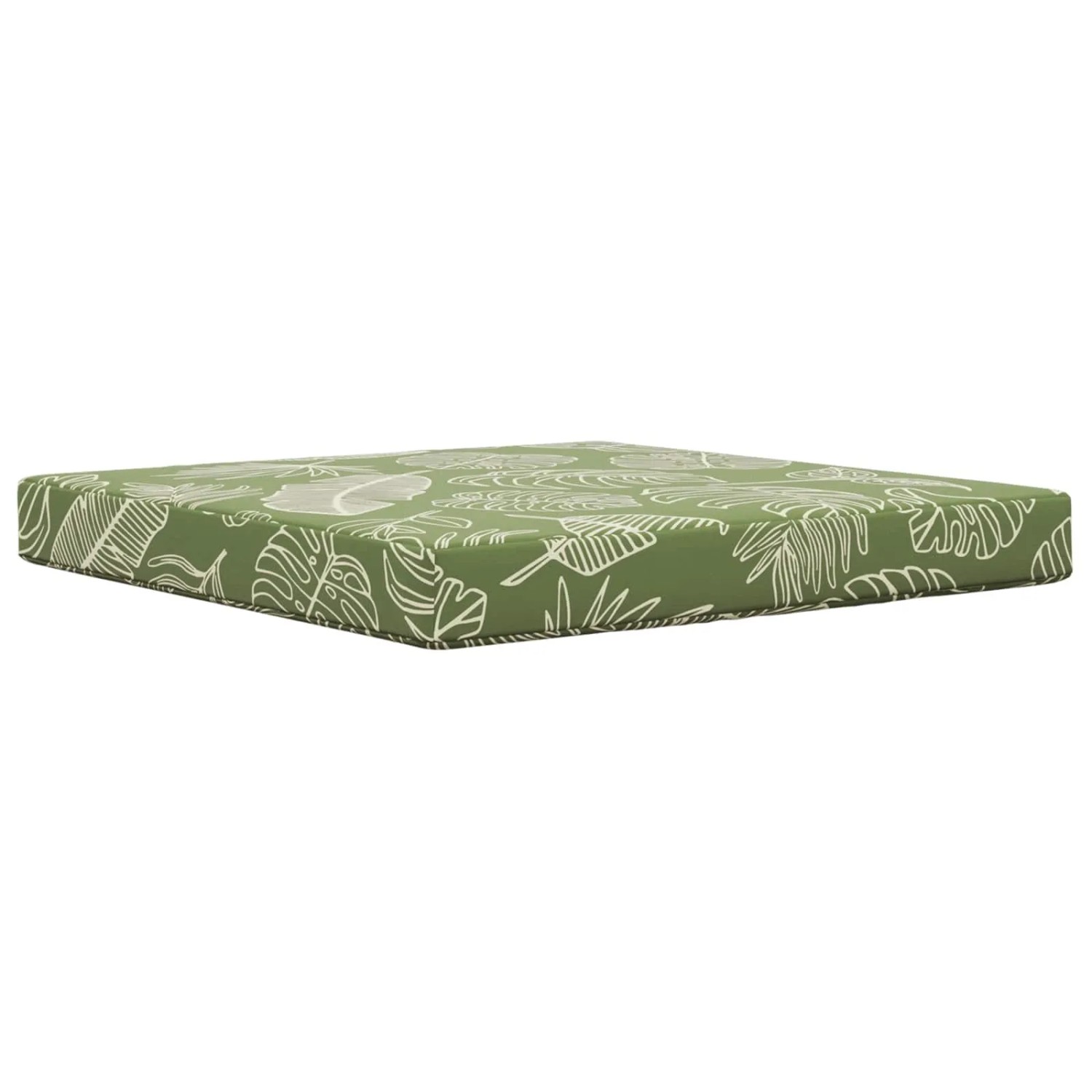 vidaXL Sofakissen für Draußen Blattdesign 80 x 80 x 8 cm Polyester 900826