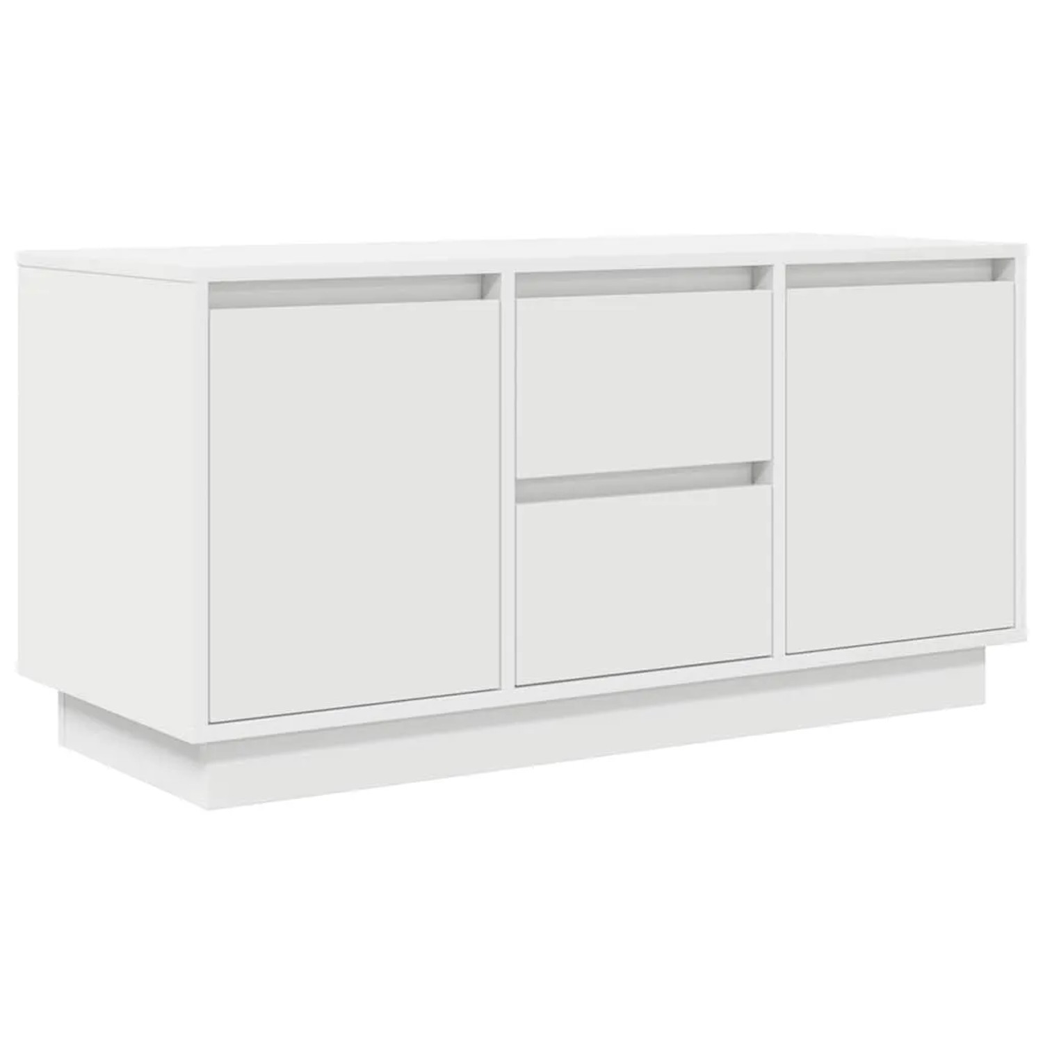 vidaXL TV-Schrank mit LED-Leuchten Weiß 100x41x50 cm 861409
