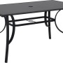 Tisch der 8-tlg. Sitzgruppe Townsville, Aluminium Anthrazit, für Gartenmöbel-Sets.