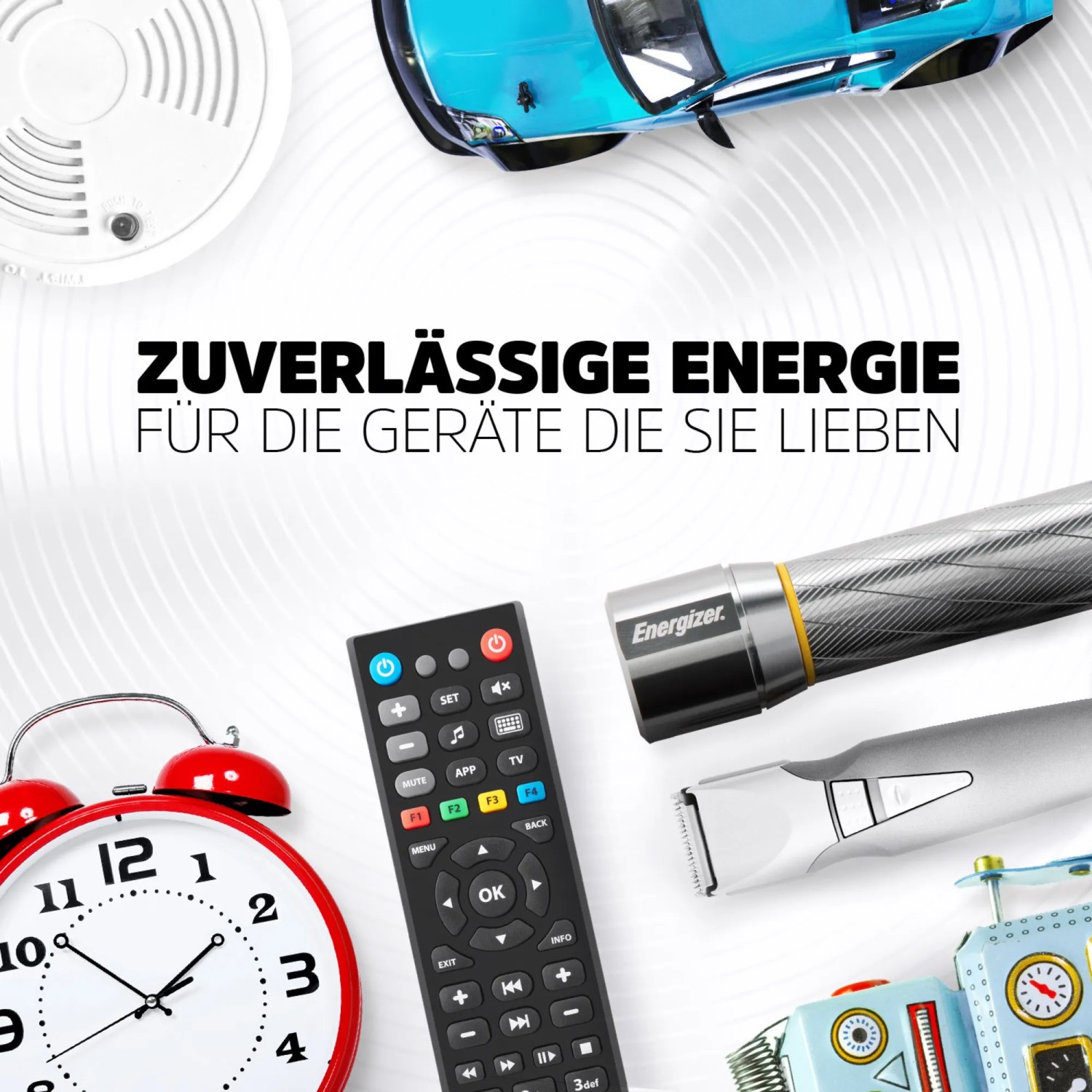 Energizer Max Alkaline AA Batterien für Geräte wie Fernbedienung, Uhr, Taschenlampe und Spielzeug.